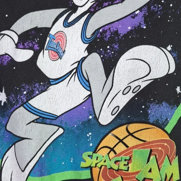 Space Jam Bugs Bunny Dunk Crew Neck Short Sleeve Men's Size L - Picture 4 of 11